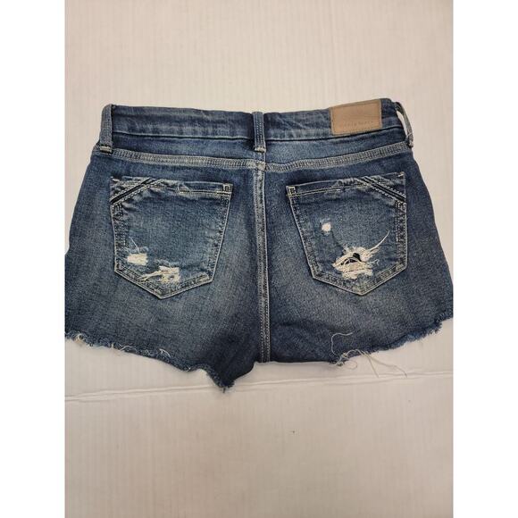 Buckle Black Jean Shorts Womens 24 Cut Off Distressed Stretch Fit No # 53 Beachy - Picture 4 of 9